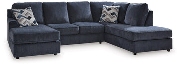 Albar Place 2-Piece Sectional - LHF Chaise - Cobalt
