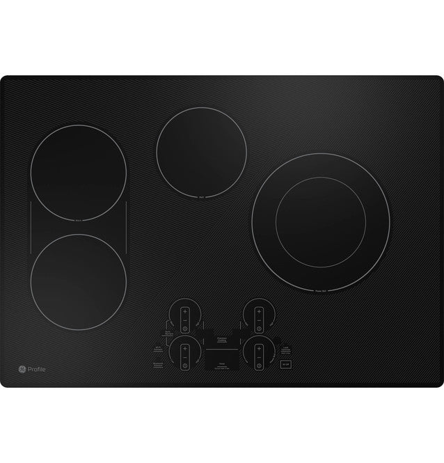 GE Profile PEP7030DTBB 30" Built-In Touch Control Electric Cooktop in Black