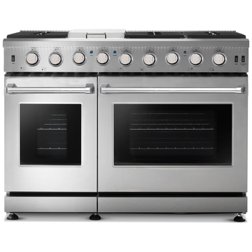 Alberta 48'' Stainless Steel Professional Freestanding Full Gas Range
