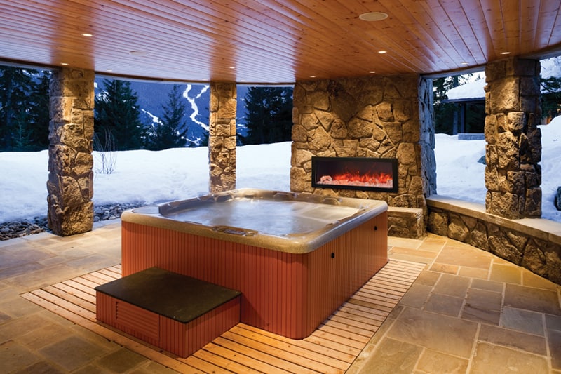 Amantii BI-88-SLIM-OD Smart Indoor-Outdoor Linear Fireplace