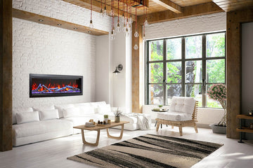 Amantii SYM-50-BESPOKE linear electric fireplace