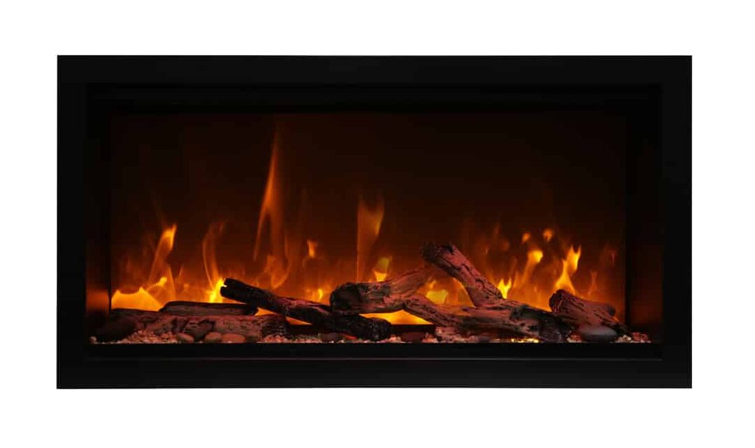 Amantii SYM-42-XT Symmetry Smart 42″ extra tall linear built-in electric fireplace