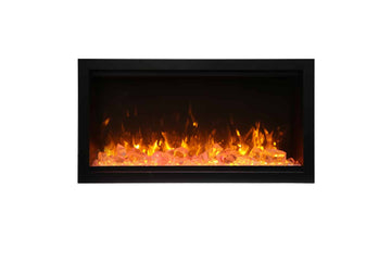 Amantii SYM-34-XT Symmetry Smart 34″ extra tall linear built-in electric fireplace