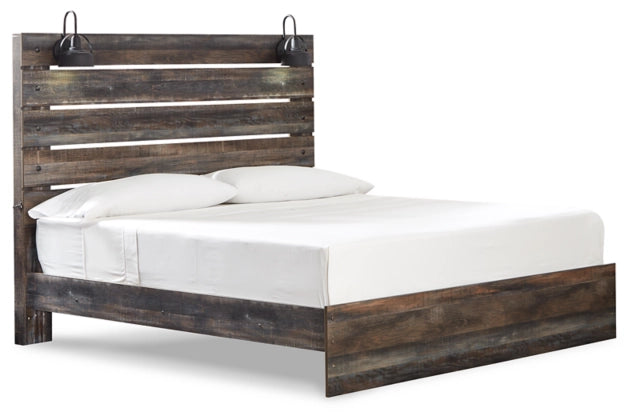 Drystan King Panel Bed with 2 Nightstands