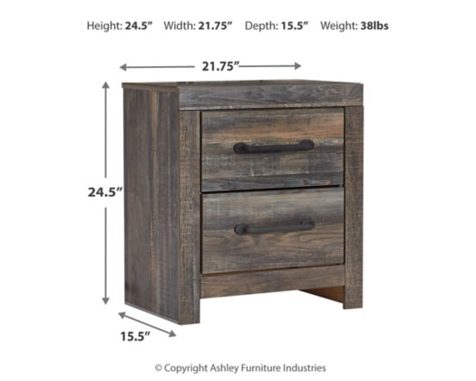 Drystan Full Bookcase Bed with 2 Nightstands