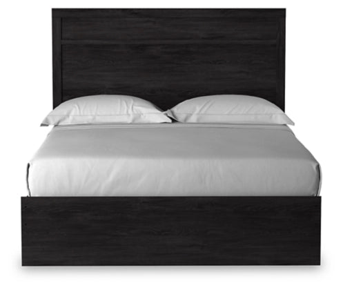 Belachime Queen Panel Bed with 2 Nightstands