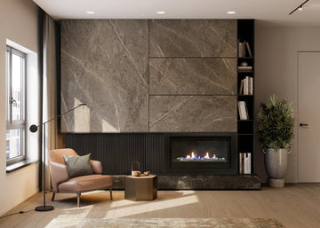 Sierra Flame Boston - 36 - Builders Linear Gas Fireplace - BOSTON 36-NG-EI