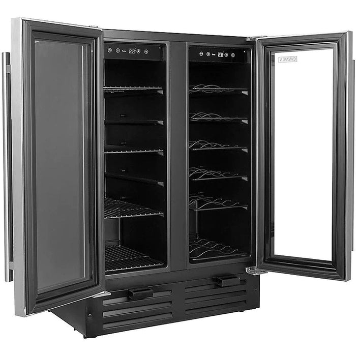 Cavavin Classika Collection Dual Zone Built-in Or Freestanding Beverage Center - C-73WBVC-V4