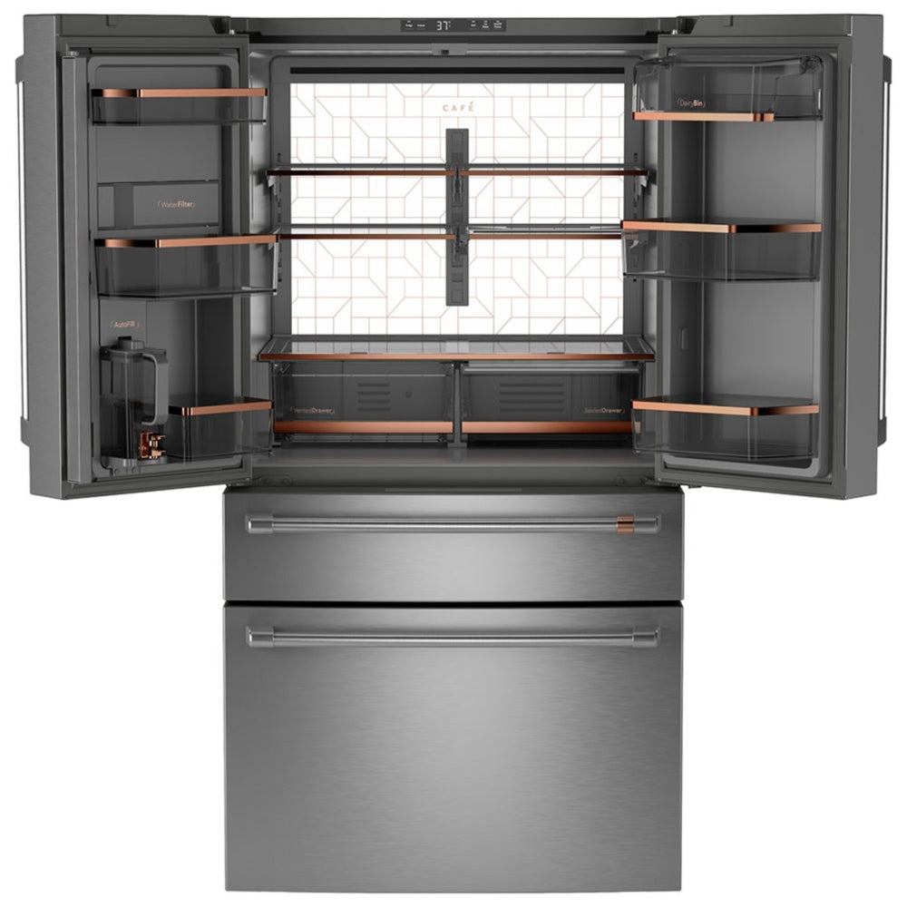 GE Cafe 36" Counter Depth 4-Door French-Door Refrigerator - CJE23DP2WS1 - Refrigerator - GE CAFE - Topchoice Electronics - image 2