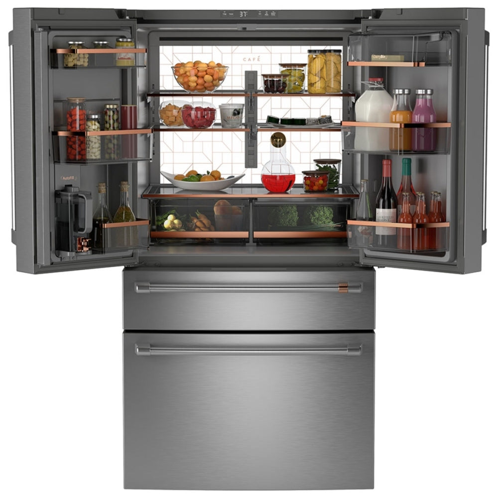 GE Cafe 36" Counter Depth 4-Door French-Door Refrigerator - CJE23DP2WS1 - Refrigerator - GE CAFE - Topchoice Electronics - image 3