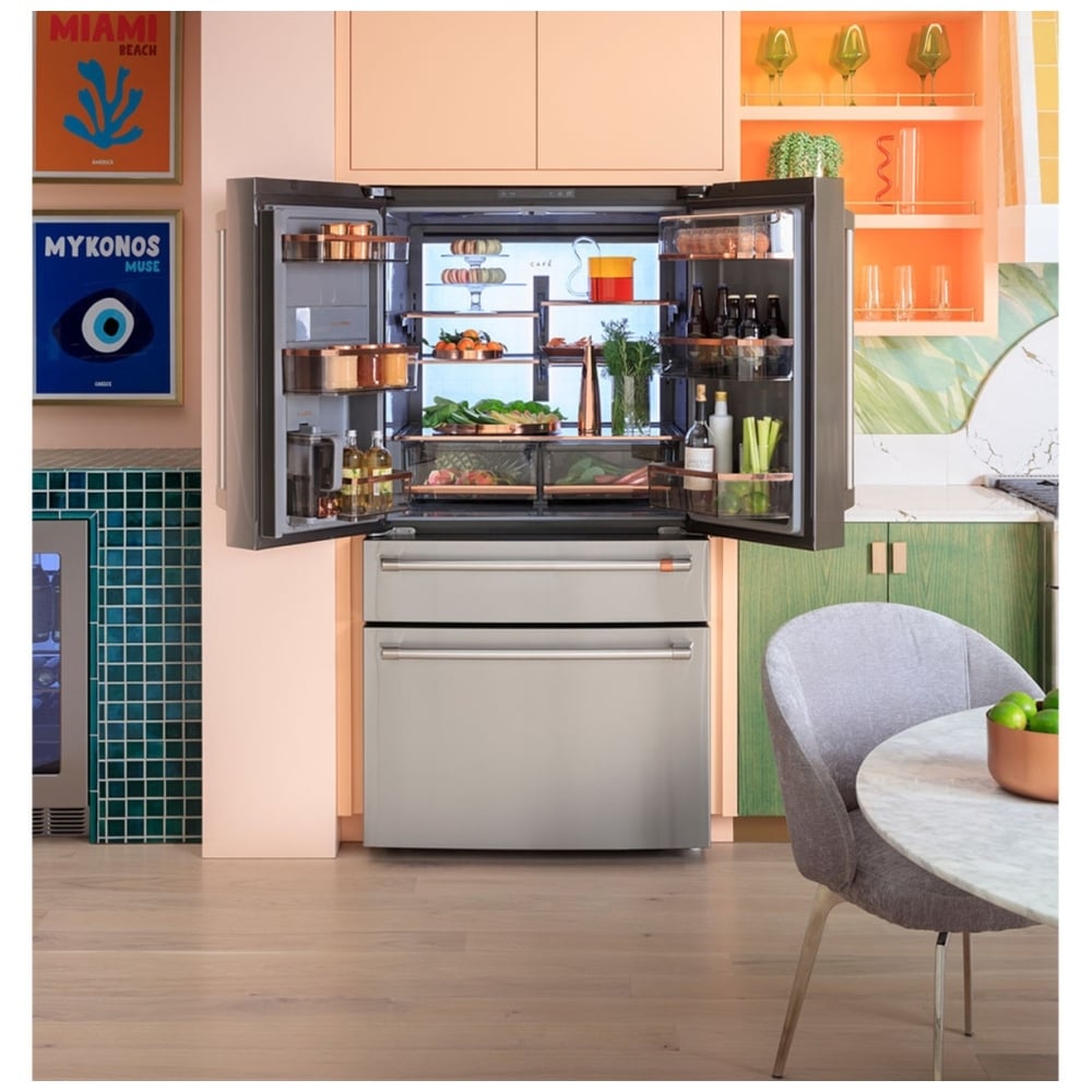 GE Cafe 36" Counter Depth 4-Door French-Door Refrigerator - CJE23DP2WS1 - Refrigerator - GE CAFE - Topchoice Electronics - image 9