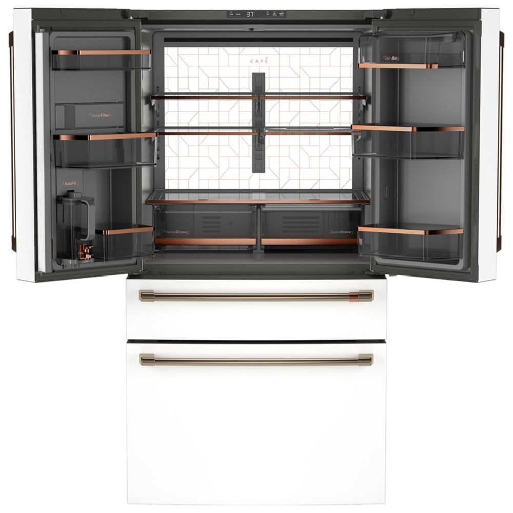 Café CJE23DP4WW2 36" Matte White French-Door Refrigerator