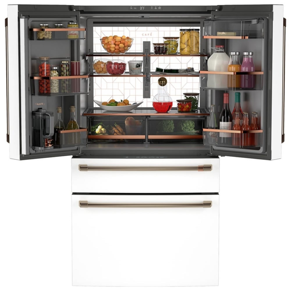 Café CJE23DP4WW2 36" Matte White French-Door Refrigerator