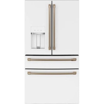 GE Cafe CXE22DP4PW2 Counter depth Four-Door French Door Refrigerator in White