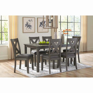 Ashley Caitbrook 7Pc Dining Set in Grey Furnish