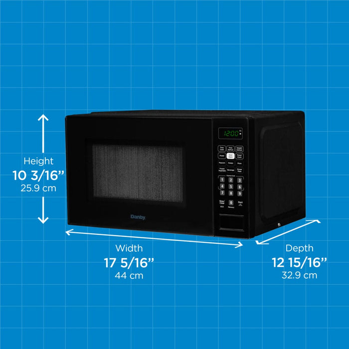 Danby DBMW0721BBB 0.7 cu. ft. Countertop Microwave in Black