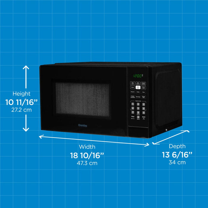 Danby DBMW0921BBB 0.9 cu. ft. Countertop Microwave in Black