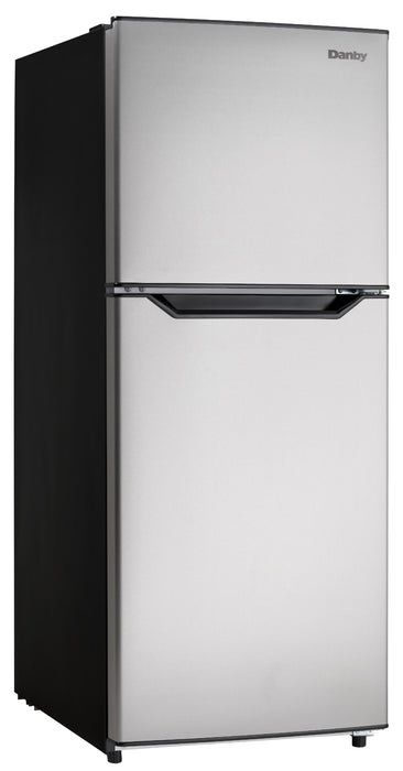 Danby DFF116B2SSDBL 11.6 cu. ft. Apartment Size Fridge Top Mount in Stainless Steel