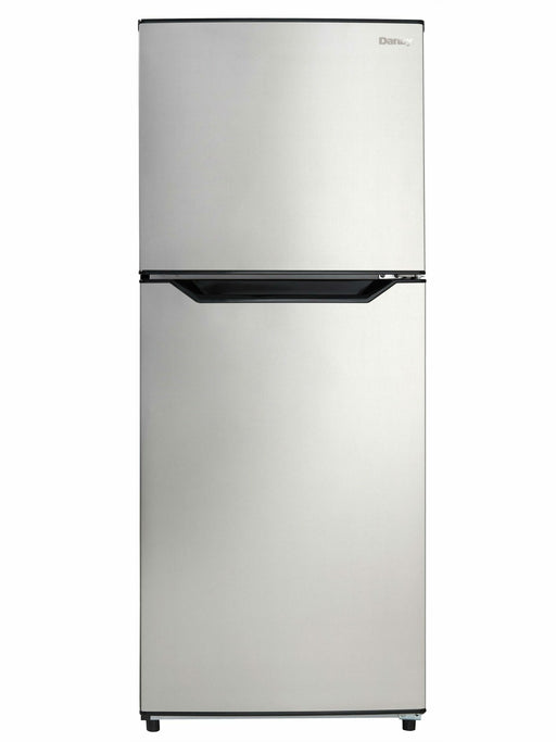 Danby DFF116B2SSDBR 11.6 cu. ft. Apartment Size Fridge Top Mount in Stainless Steel