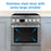 Danby DRCA240BSSC 24-in TruAirFry Smooth top Slide-in Electric Range in Stainless Steel