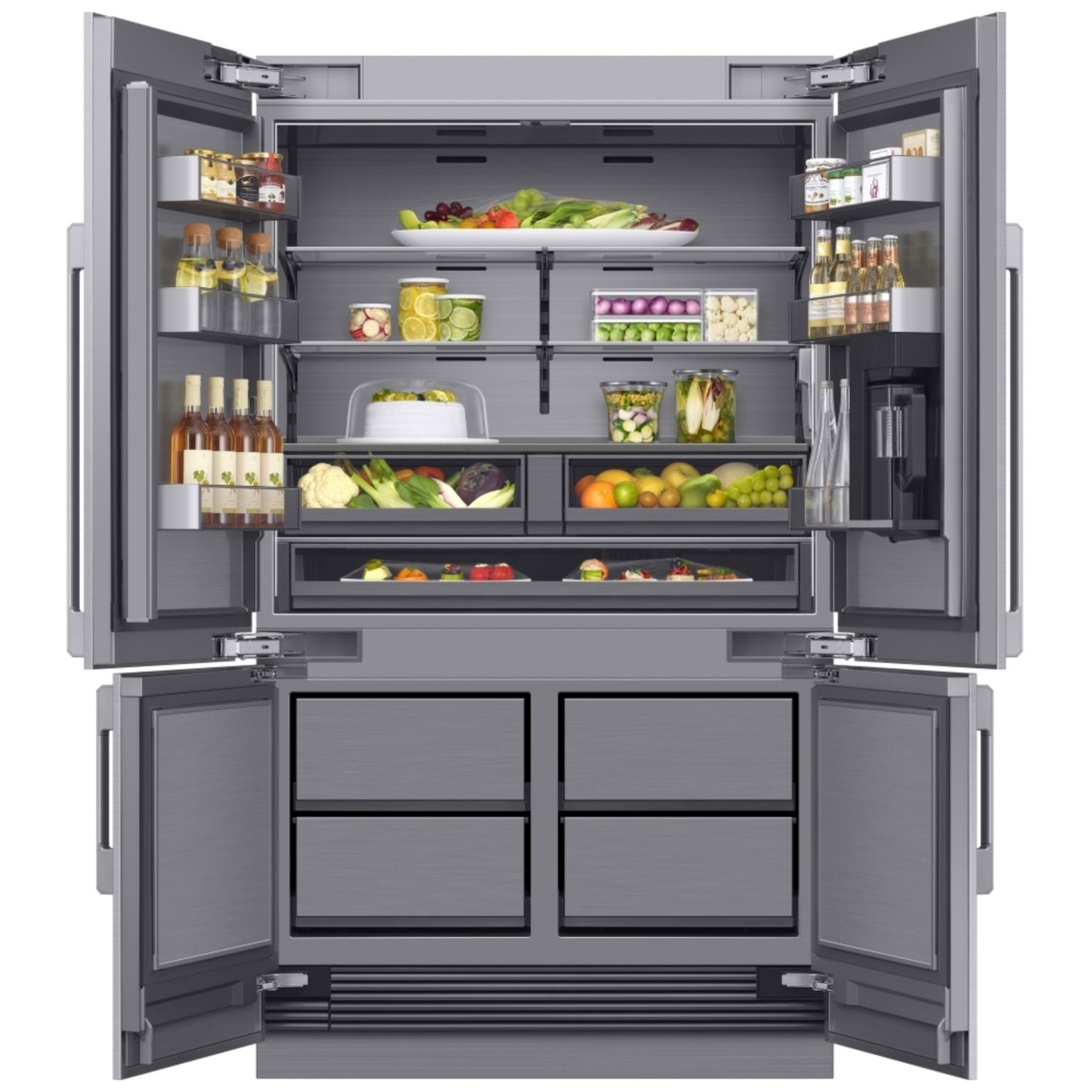 Dacor DRF487500AP 48-Inch Panel-Ready Built-In French Door Refrigerator
