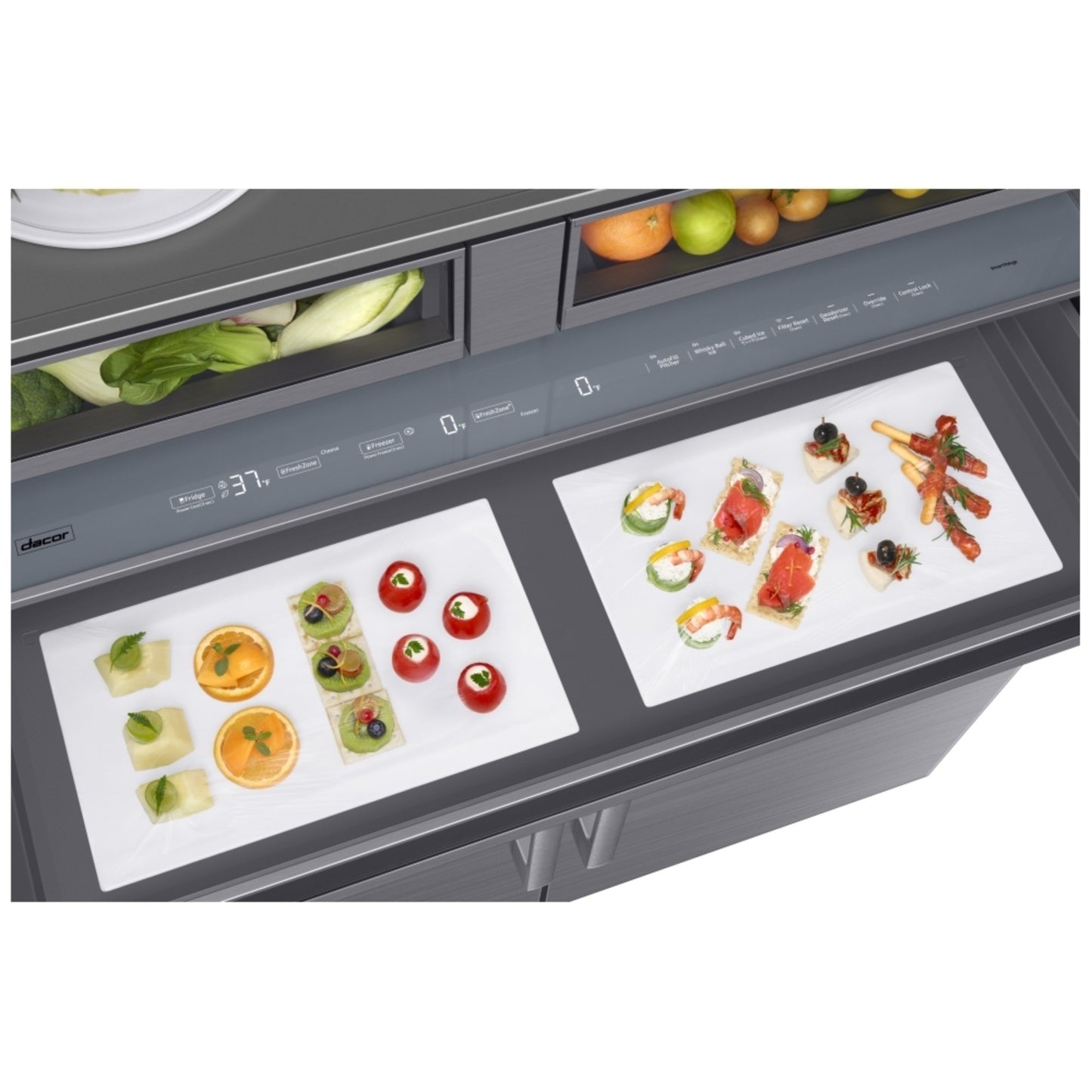 Dacor DRF487500AP 48-Inch Panel-Ready Built-In French Door Refrigerator