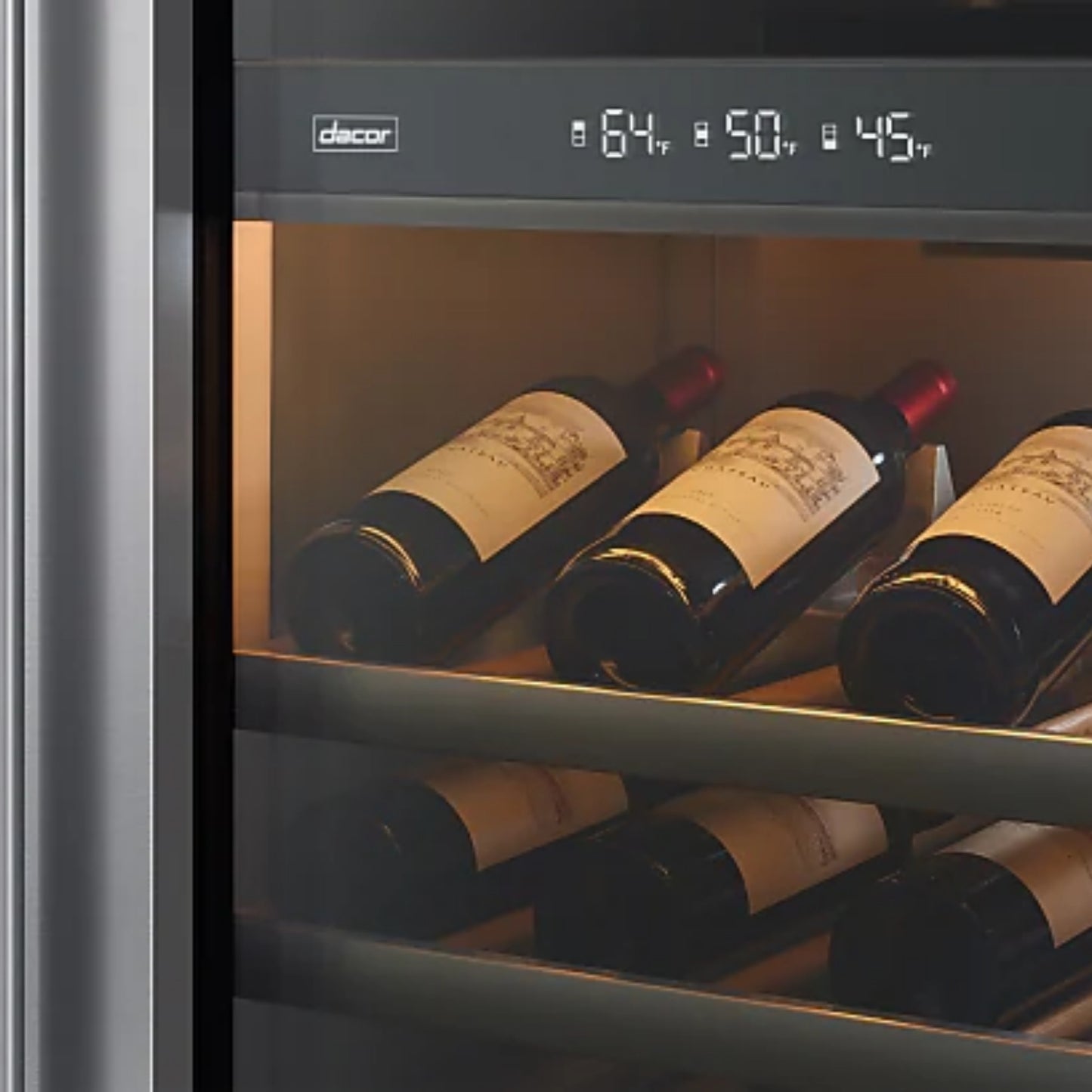 Dacor DRW24980LAP 24-Inch Built-In Wine Column – Panel Ready, Left Hinge