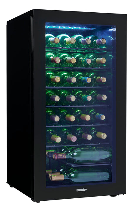 Danby DWC036A2BDB-6 36 Bottle Free-Standing Wine Cooler in Black