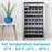 Danby DWC114BLSDD Designer 38 Bottle Free-Standing Wine Cooler in Black Stainless Steel