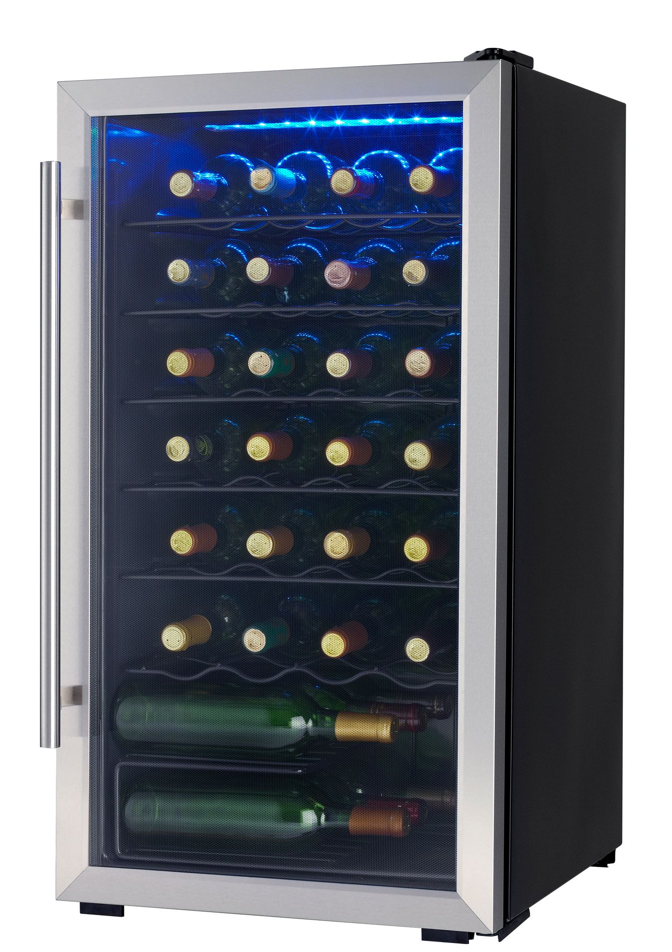 Danby DWC310BLSDD Designer 30 Bottle Free-Standing Wine Cooler in Stainless Steel