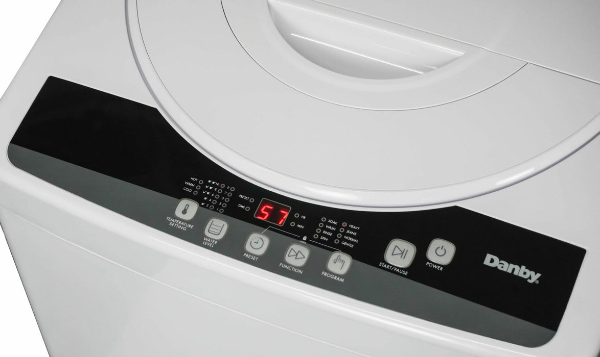 Danby DWM055WDB 1.6 cu. ft. Compact Top Load Washing Machine in White