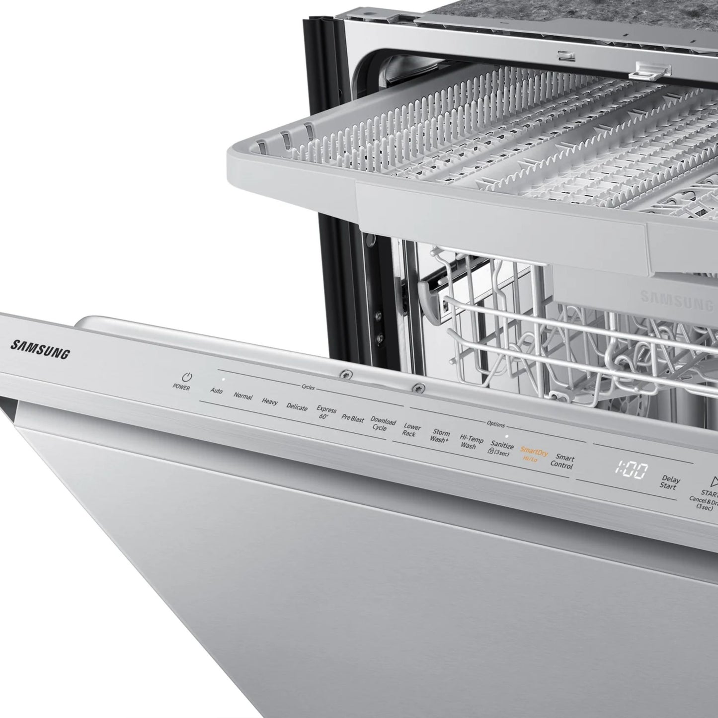 Samsung Bespoke Smart Dishwasher with StormWash+ White Glass