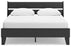 Socalle Queen Panel Platform Bed with 2 Nightstands