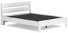 Socalle Queen Panel Platform Bed with 2 Nightstands