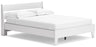 Socalle Queen Panel Platform Bed with 2 Nightstands