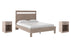 Flannia Queen Panel Platform Bed with 2 Nightstands