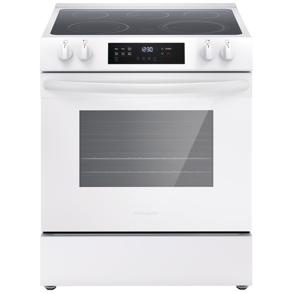 Frigidaire 30'' Front Control Electric Range in White FCFE306CAW