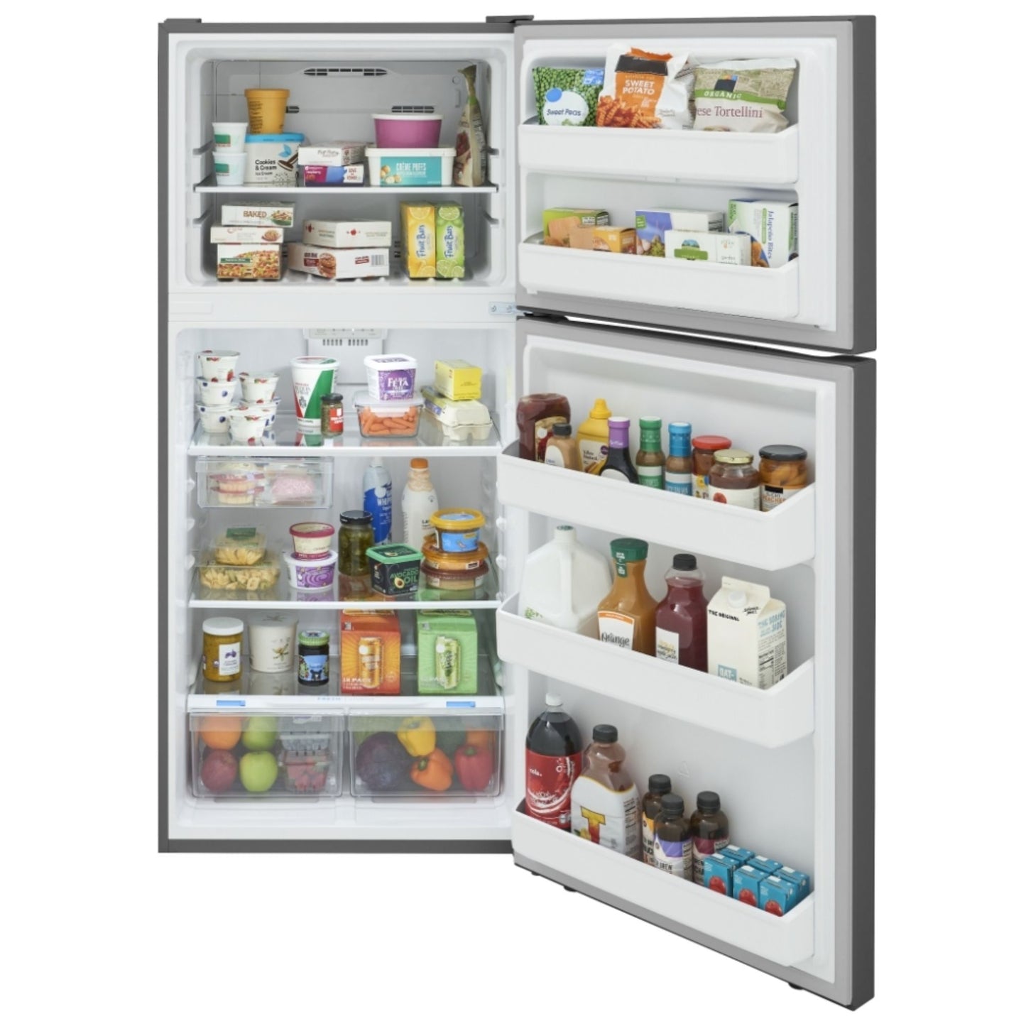 Frigidaire 18.2 cu. ft. Top Freezer Refrigerator in Stainless Steel FRTE1835AS