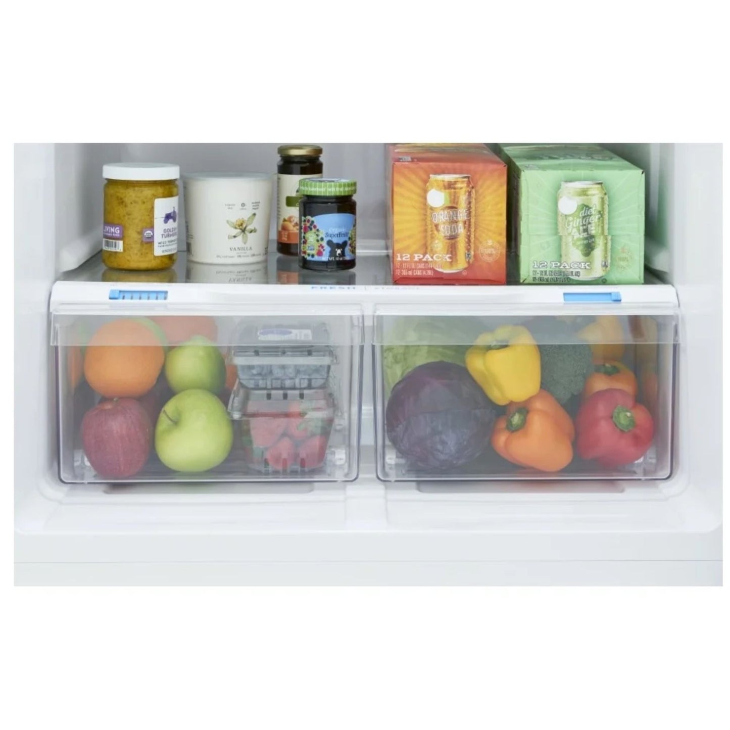 Frigidaire 18.2 cu. ft. Top Freezer Refrigerator in stainless steel FRTE1835AV