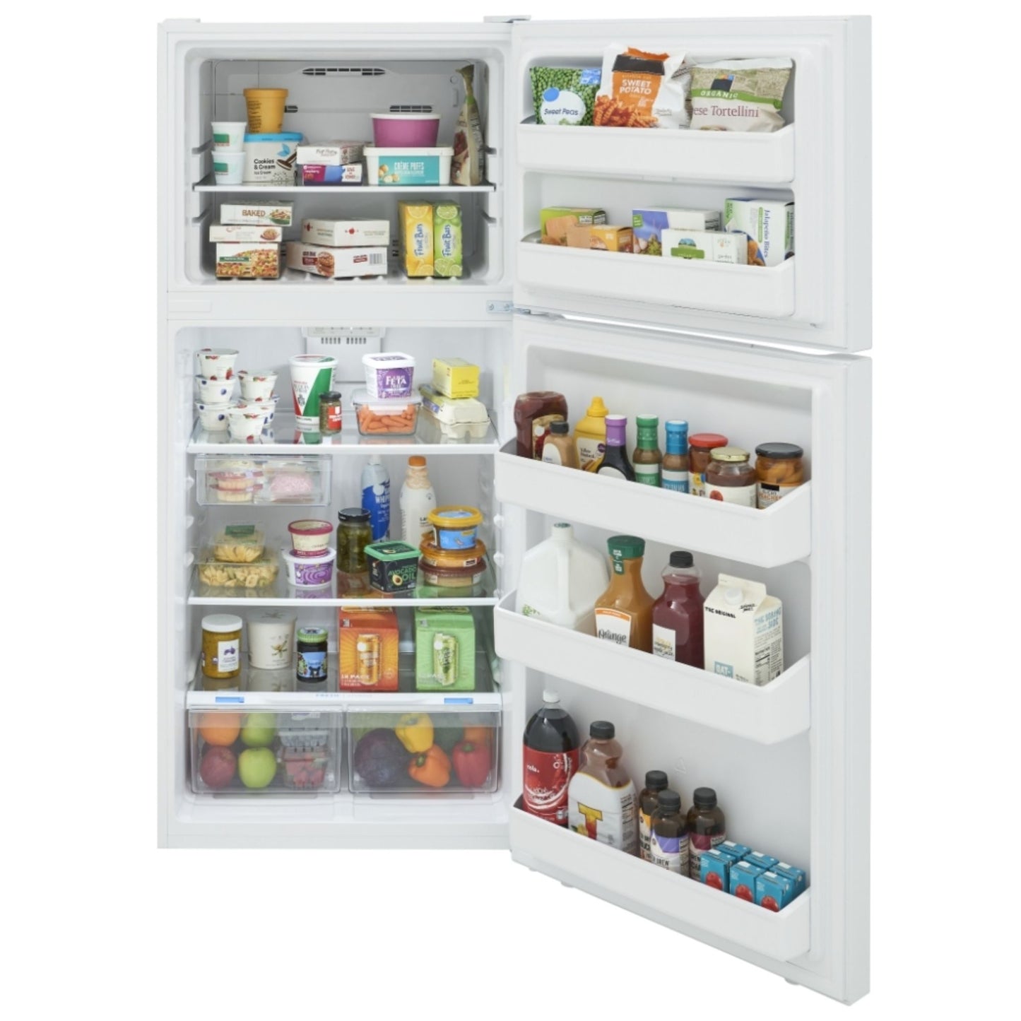 Frigidaire 18.2 cu. ft. Top Freezer Refrigerator in white FRTE1835AW