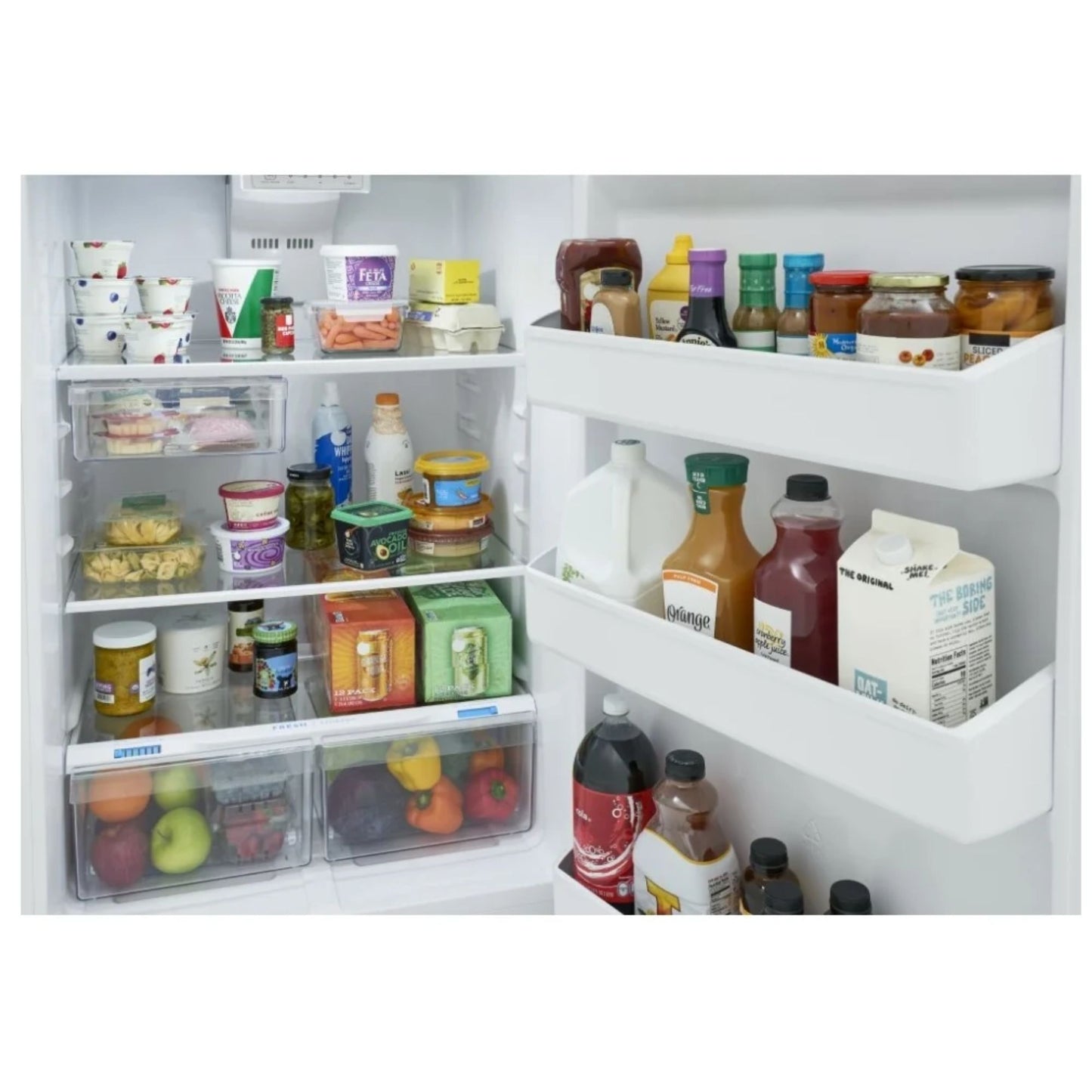 Frigidaire 18.2 cu. ft. Top Freezer Refrigerator in white FRTE1835AW