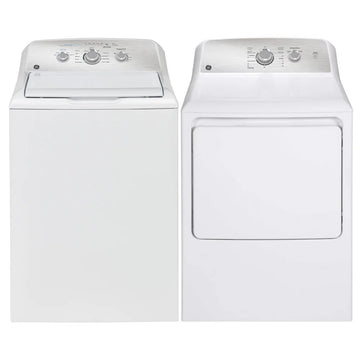 GE Top Load Washer and Dryer Pair GTW331BMRWS-GTX33EBMRWS