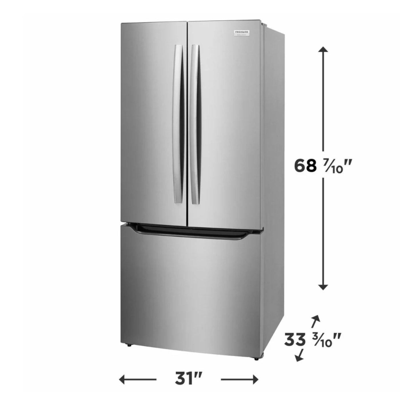Frigidaire Gallery  20.0 Cu. Ft. French Door Refrigerator in Stainless Steel GRFN2023AF