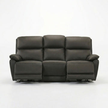 Luxe Leather Power Recliner Sofa Dark Chocolate