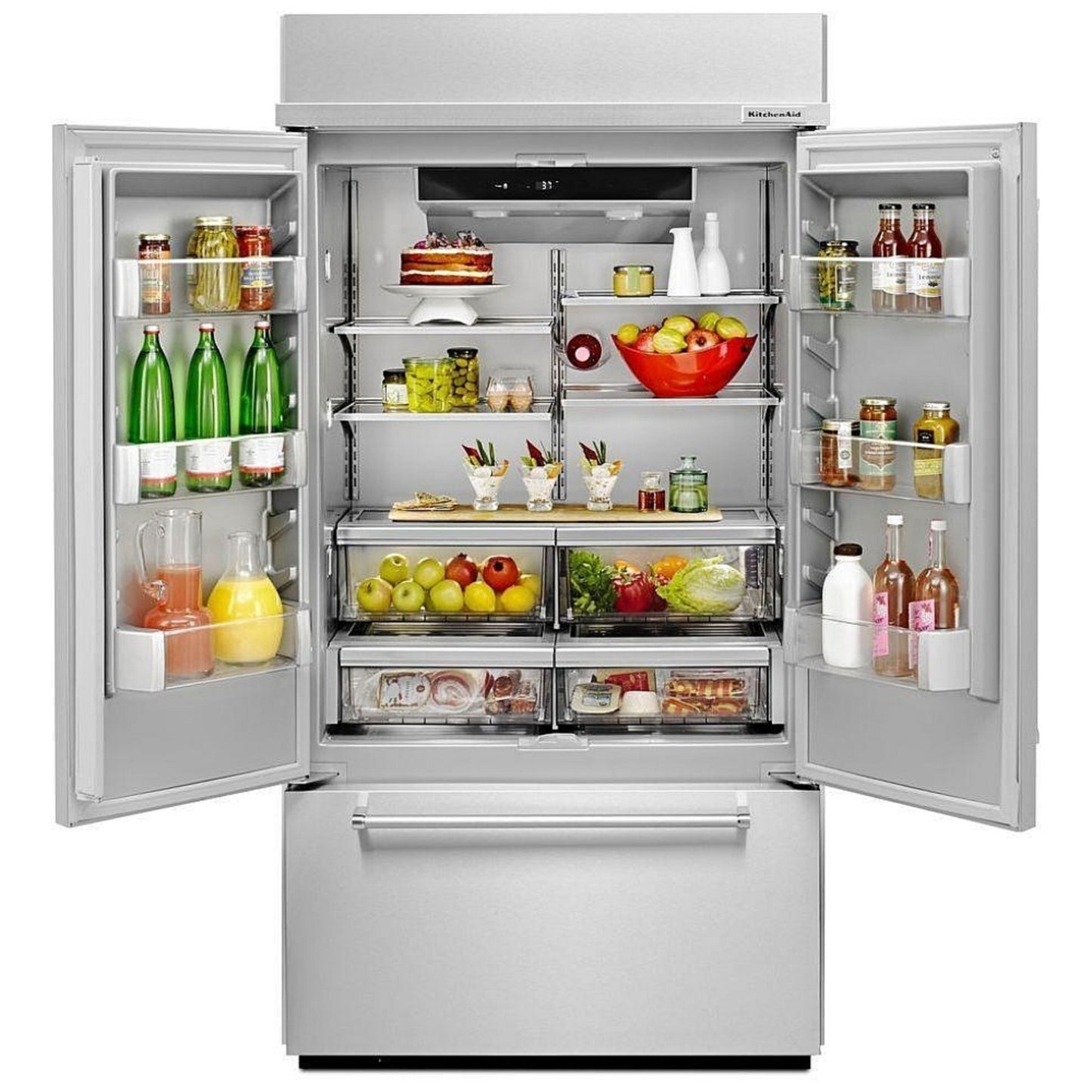 KitchenAid KBFN506ESS 36" Built-In French Door Refrigerator