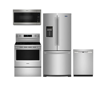 Maytag Kitchen Appliance Package 30" wide fridge, stove , dishwasher and OTR Set