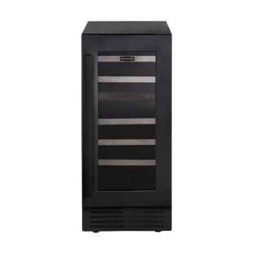 Marathon MWC28-DBLS 15" Black Steel Dual Zone Wine Cooler