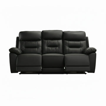 Top Luxe Leather Power Recliner Chair Sofa Black