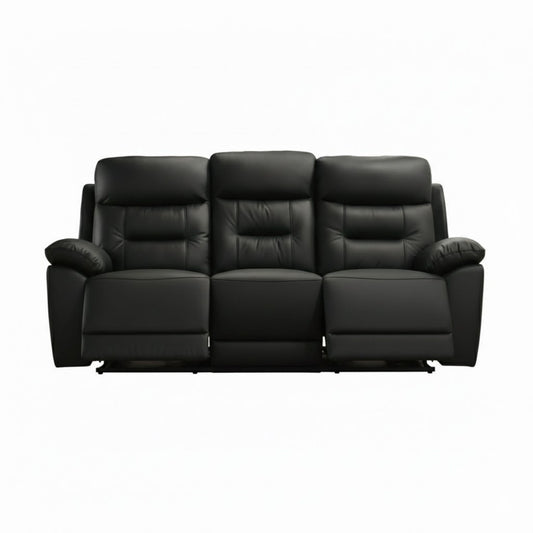 Top Luxe Leather Power Recliner Chair Sofa Black