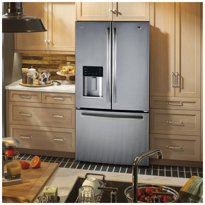 GE Profile PFE24HYRKFS 23.6 Cu. Ft. Refrigerator Energy Star Refrigerator Fingerprint Resistant Stainless Steel